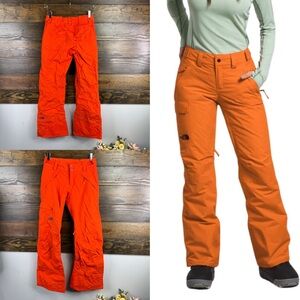 The North Face Ski Snowboard Orange Snow Insulated Pants Size XS